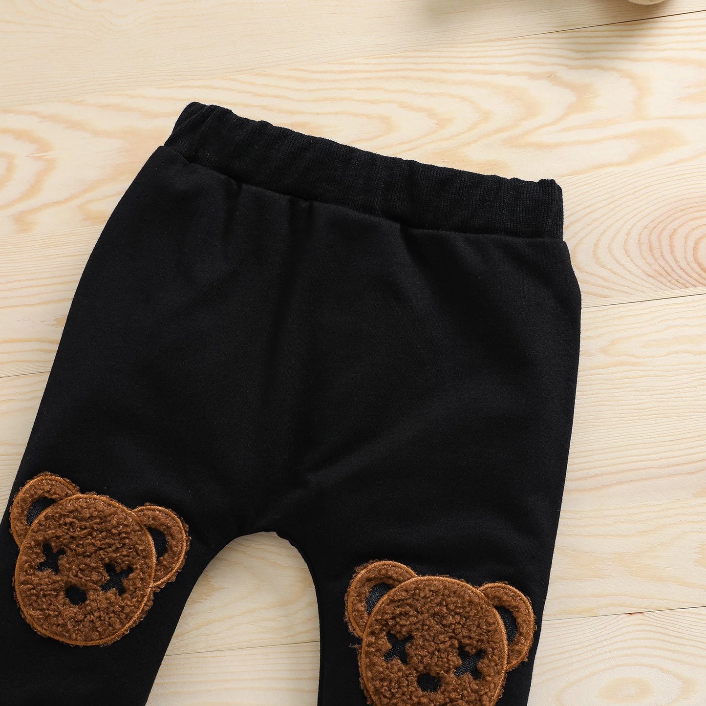 Citgeett Autumn Kids Boys Girls Tracksuit Clothes Set Cartoon Bear Printed Long Sleeve Pullover Sweatshirt Top and Pants