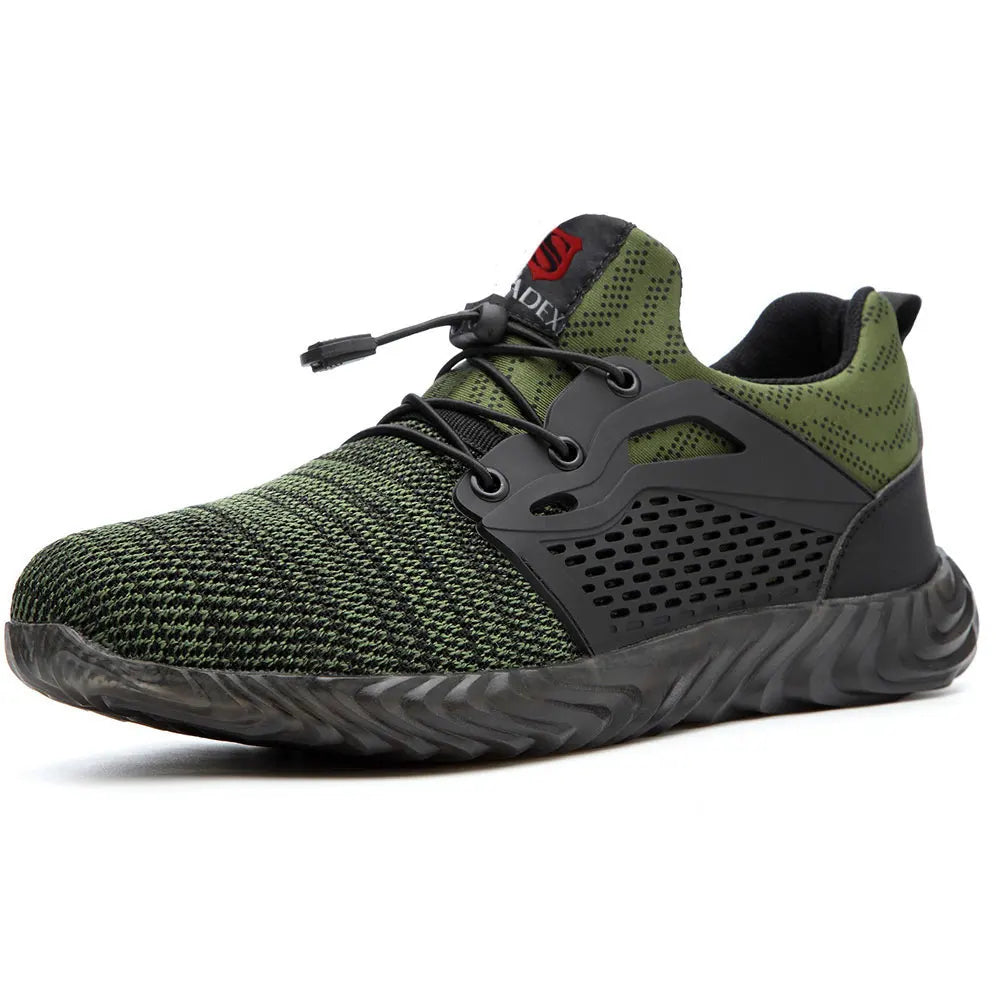 SUADEX Safety Shoes Breathable Mens Work Shoes Anti-smashing Industrial Steel Toe Cap Sneakers Puncture Proof Plus Size 36-48