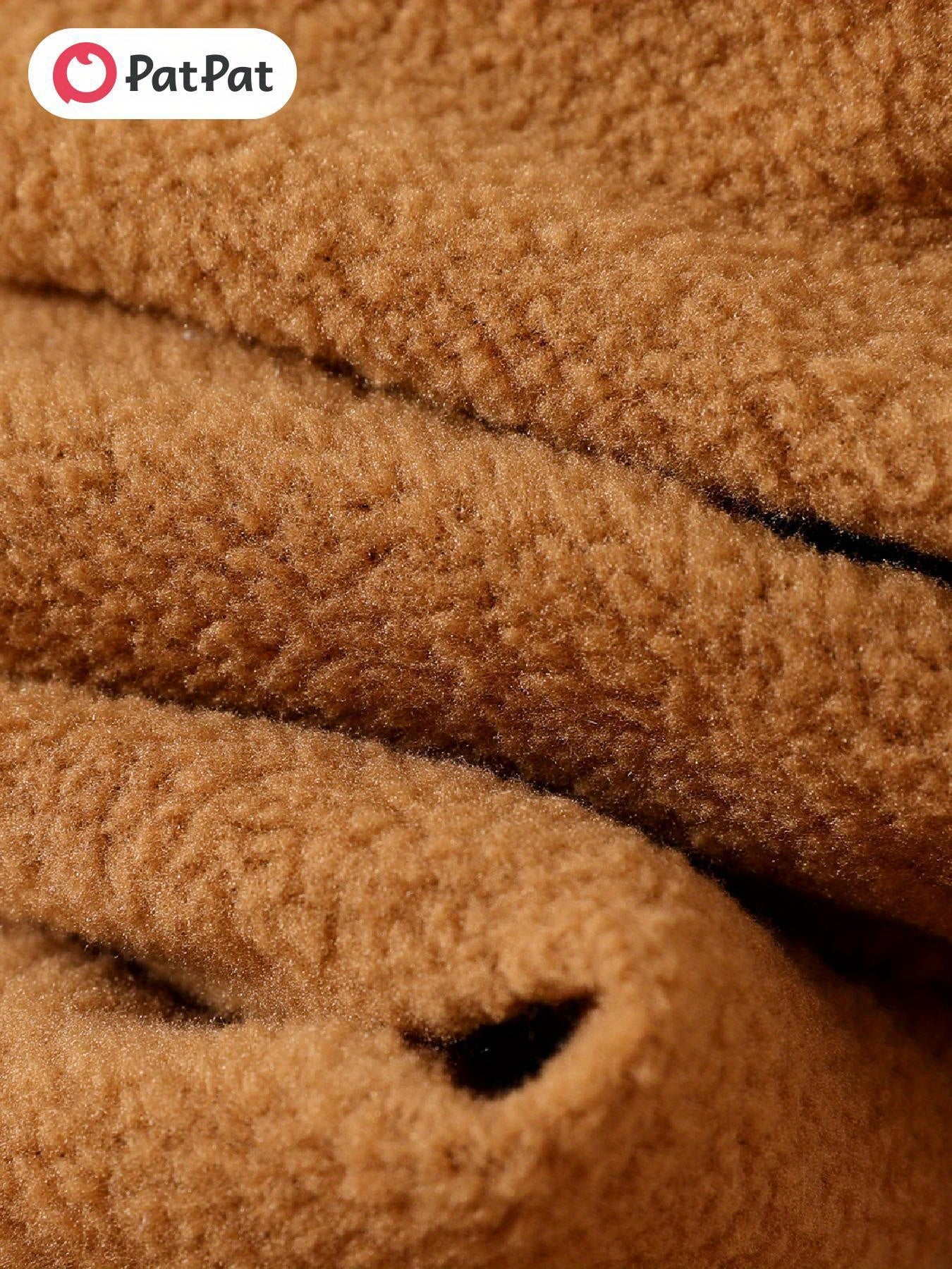 PatPat 2pcs Kid/Toddler Girl Polar Fleece Hoodie Set for Outdoor