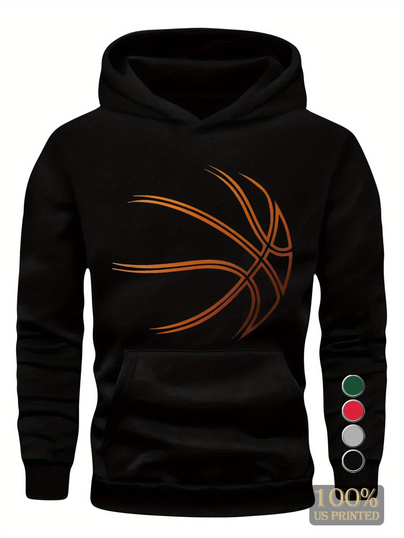 I Love Basketball Young Man Hoodies Sweatshirt Casual Wear