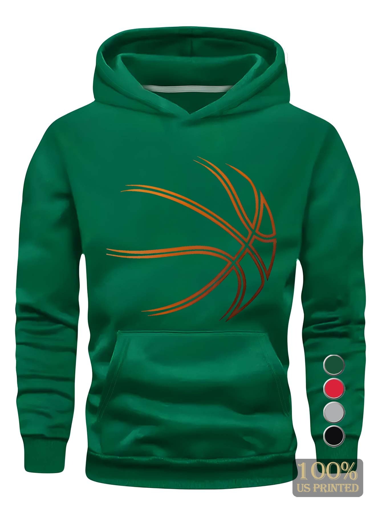 I Love Basketball Young Man Hoodies Sweatshirt Casual Wear