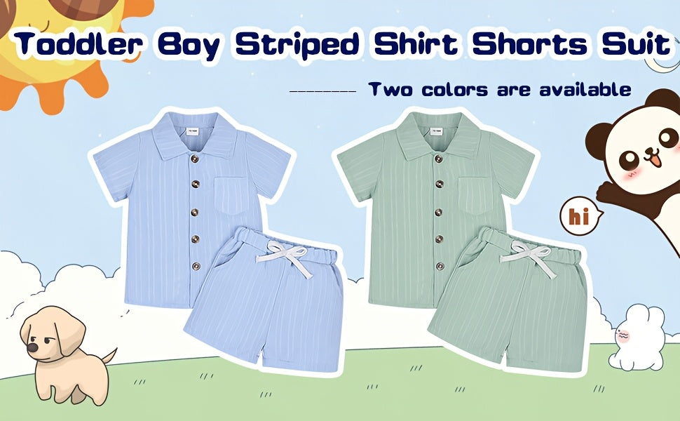 Baby Boy Clothes Summer Shorts Set Short Sleeved Shirt Top 12 Months-5T Without Tee