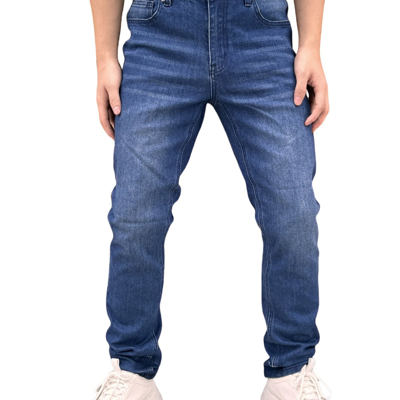 Large-Size Jeans Men Loose Straight Tubes Casual Pants