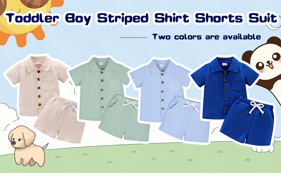 Baby Boy Clothes Summer Shorts Set Short Sleeved Shirt Top 12 Months-5T Without Tee