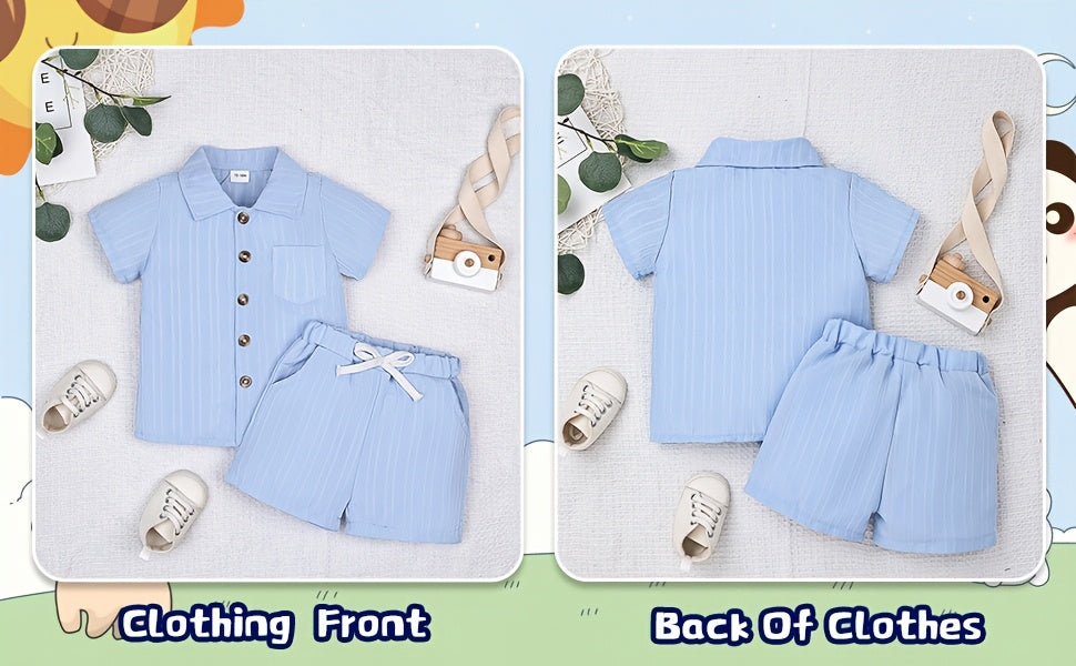 Baby Boy Clothes Summer Shorts Set Short Sleeved Shirt Top 12 Months-5T Without Tee