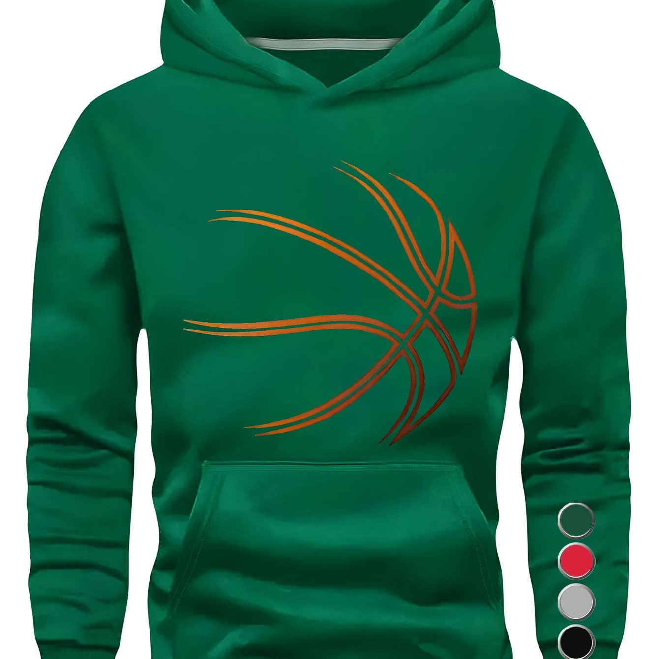 I Love Basketball Young Man Hoodies Sweatshirt Casual Wear