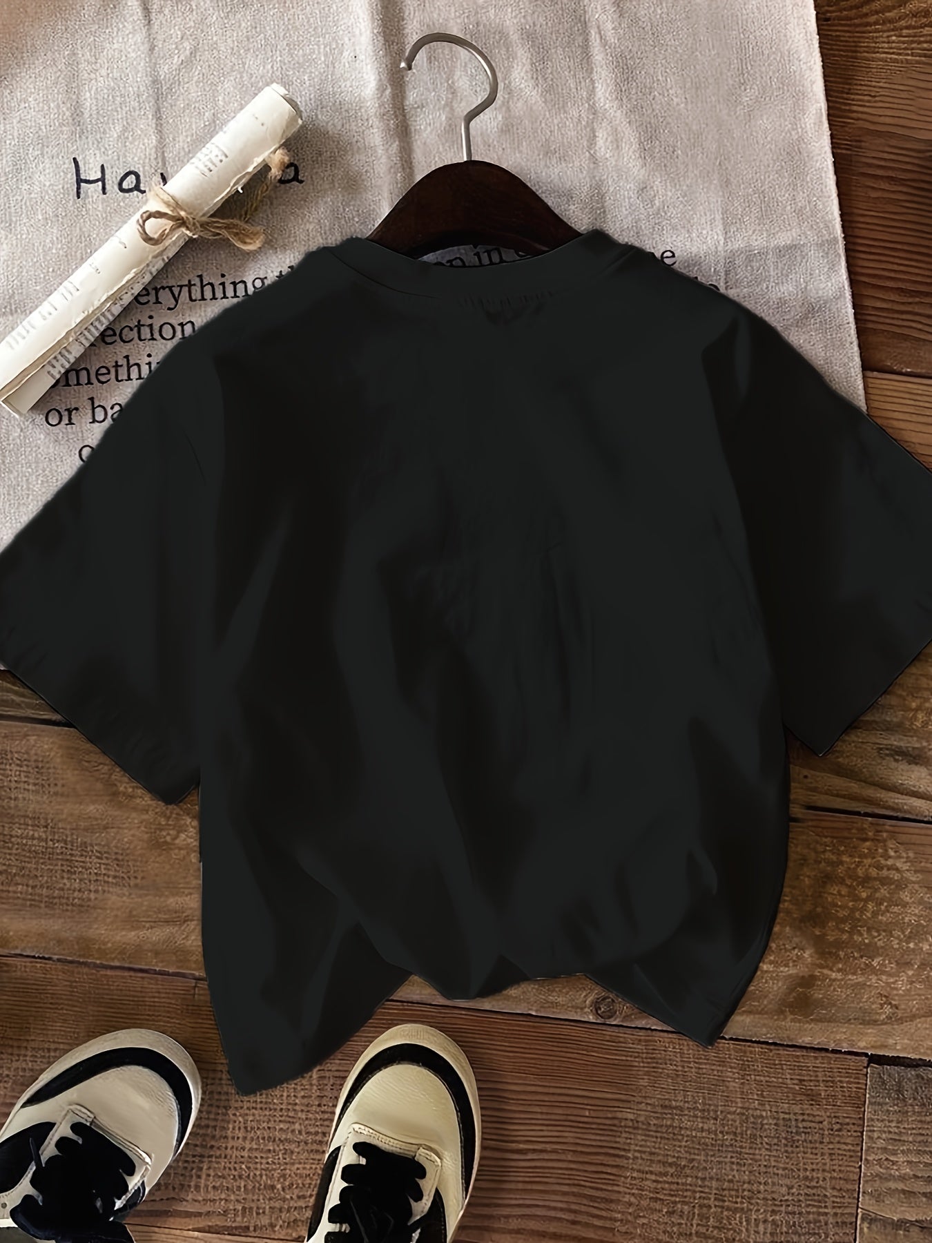 Teenage Girl Peilis Pattern Printed Casual Short Sleeve Shirt