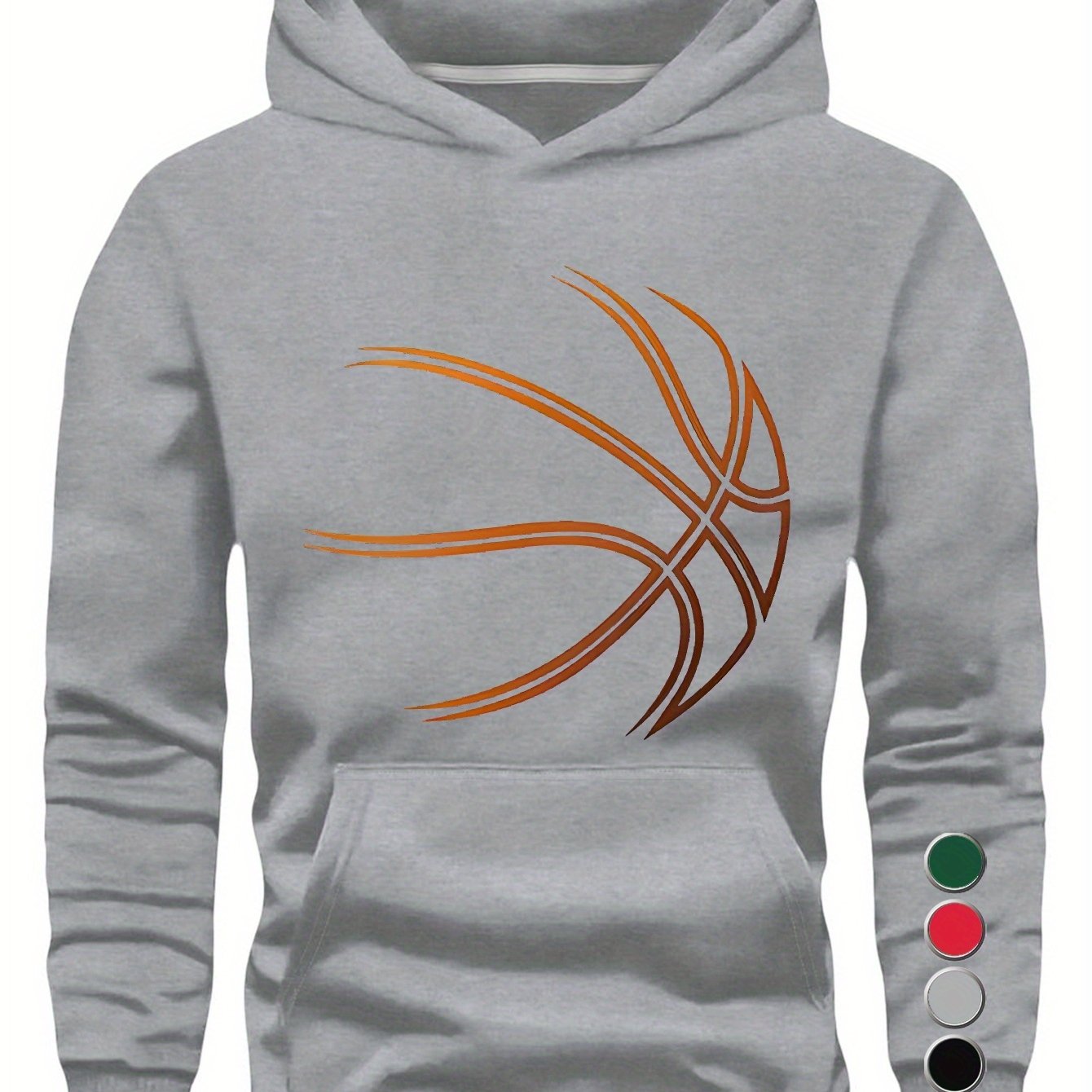 I Love Basketball Young Man Hoodies Sweatshirt Casual Wear