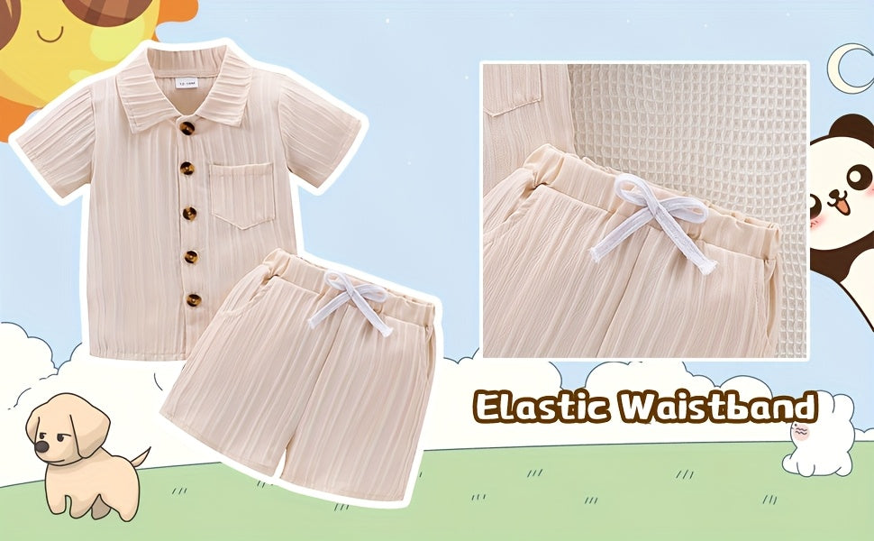 Baby Boy Clothes Summer Shorts Set Short Sleeved Shirt Top 12 Months-5T Without Tee