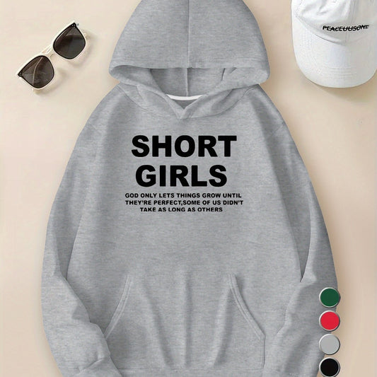 Short Girls Teenager Hoodies for Fall and Winter Wear