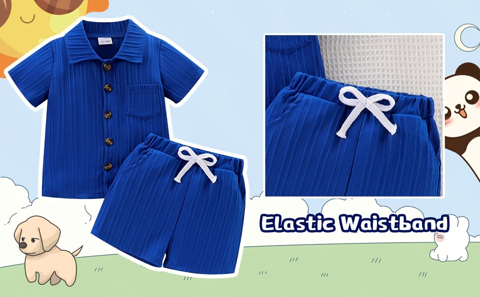 Baby Boy Clothes Summer Shorts Set Short Sleeved Shirt Top 12 Months-5T Without Tee