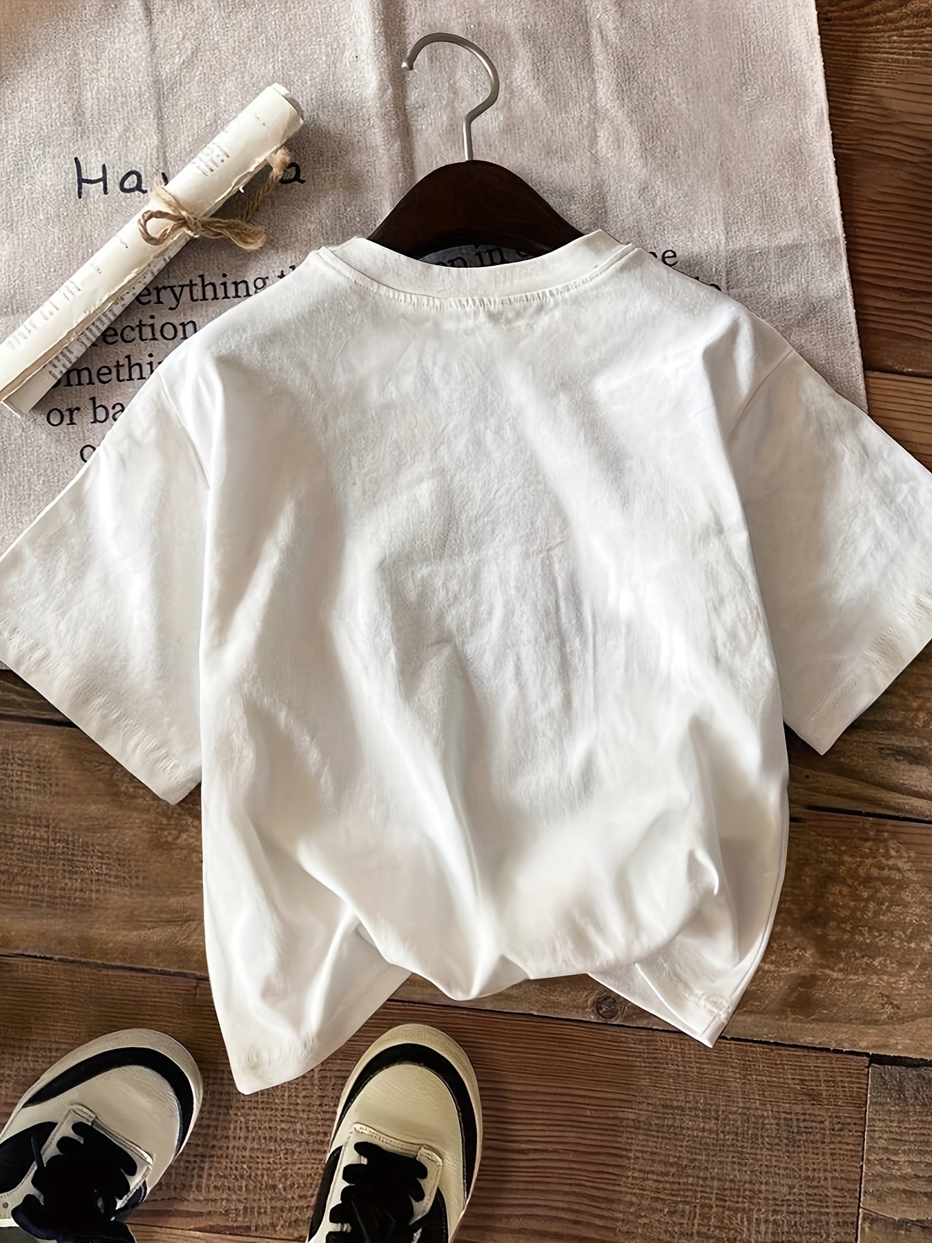 Teenage Girl Peilis Pattern Printed Casual Short Sleeve Shirt