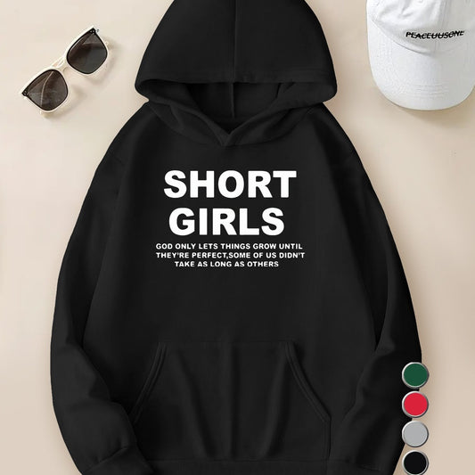 Short Girls Teenager Hoodies for Casual Fall Style