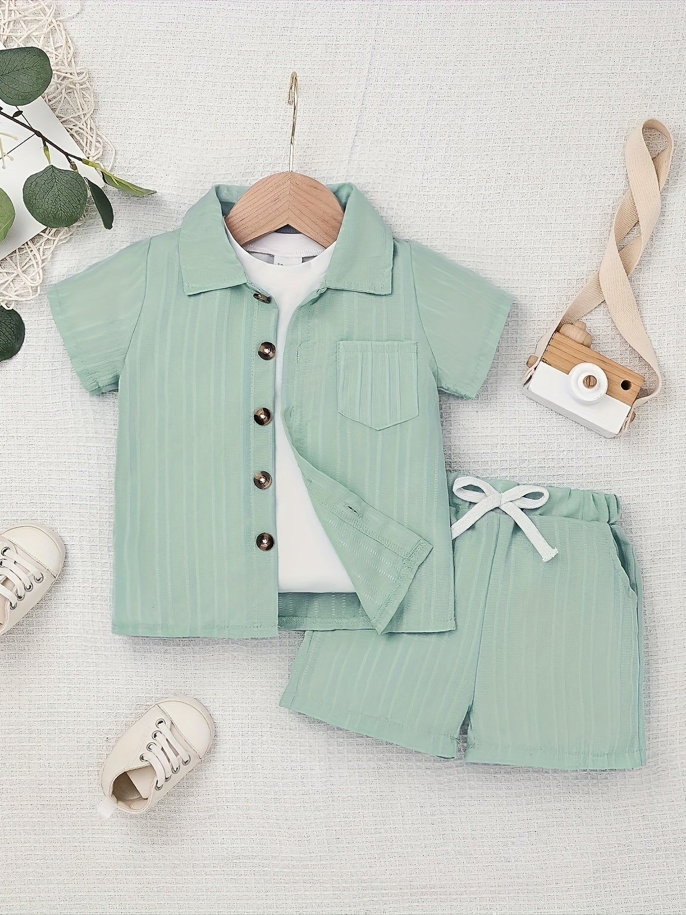 Baby Boy Clothes Summer Shorts Set Short Sleeved Shirt Top 12 Months-5T Without Tee