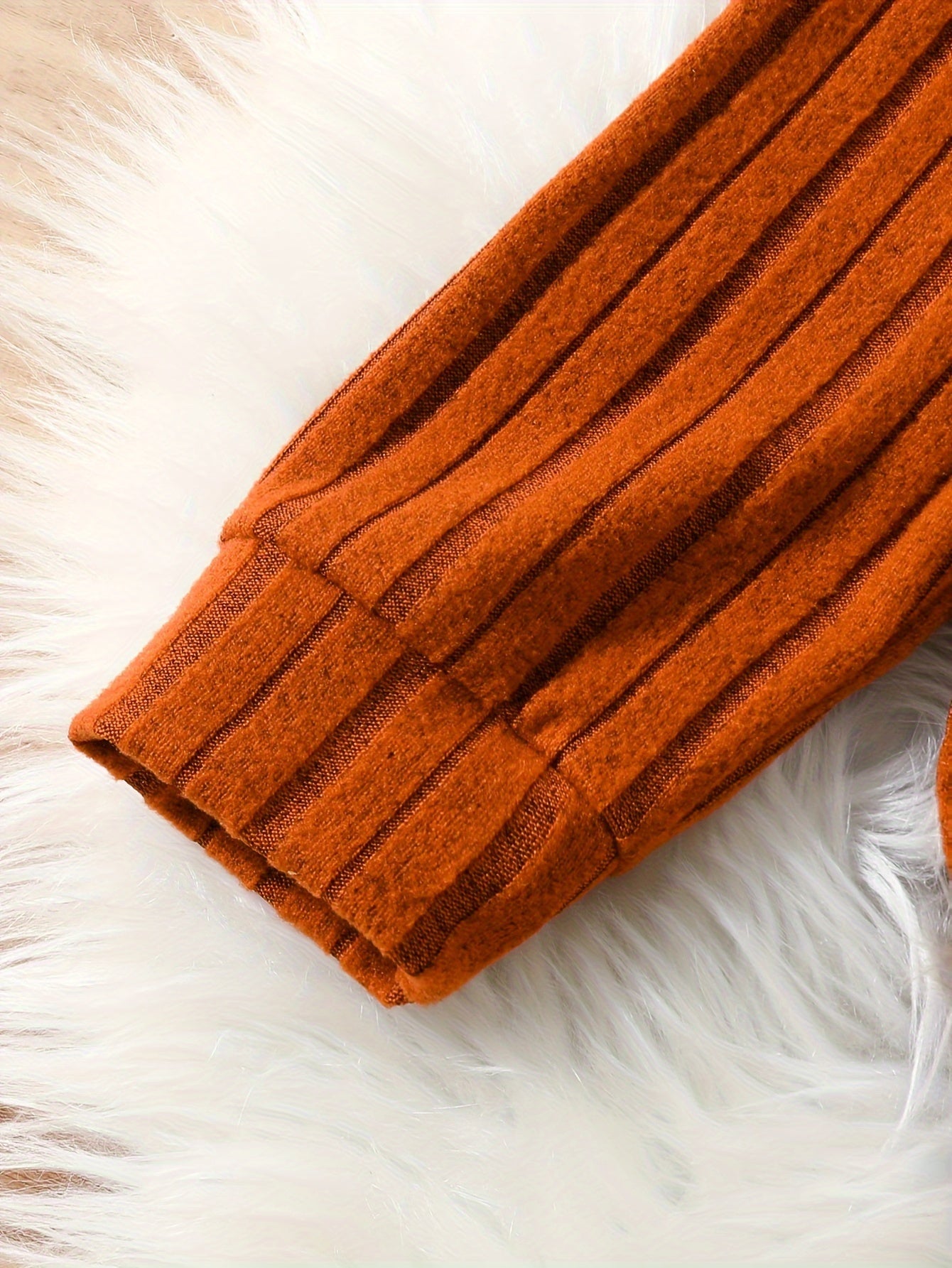 2 Piece Cute Girls Spring and Autumn Texture Hoodie Brushed Warm Pants