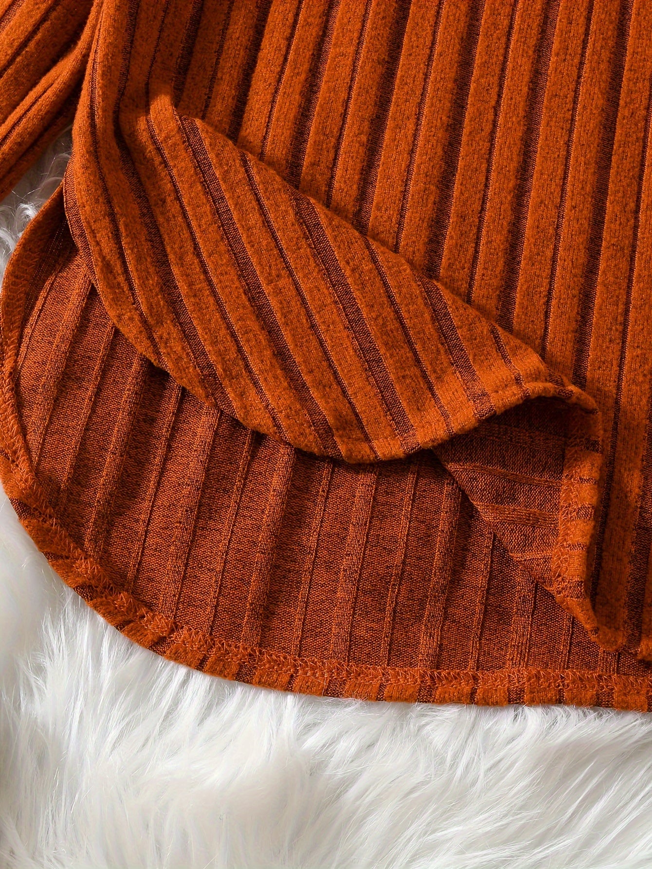 2 Piece Cute Girls Spring and Autumn Texture Hoodie Brushed Warm Pants