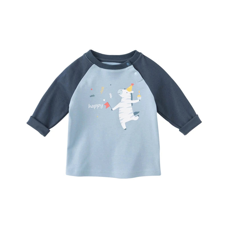 Dave Bella Long Sleeve T-Shirt Kids Cartoon Printed Tops