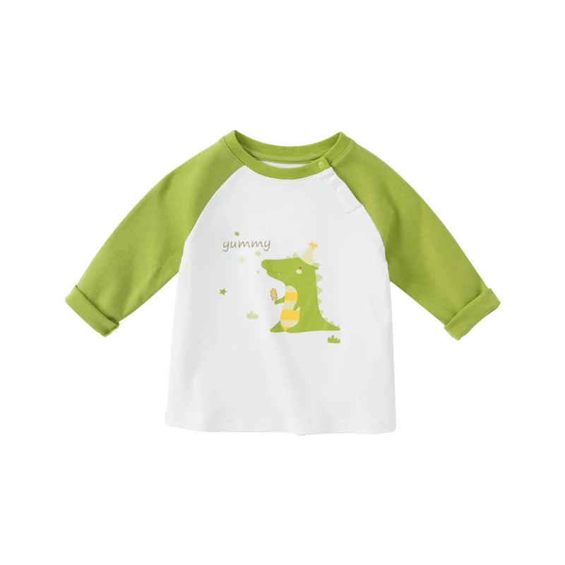 Dave Bella Long Sleeve T-Shirt Kids Cartoon Printed Tops