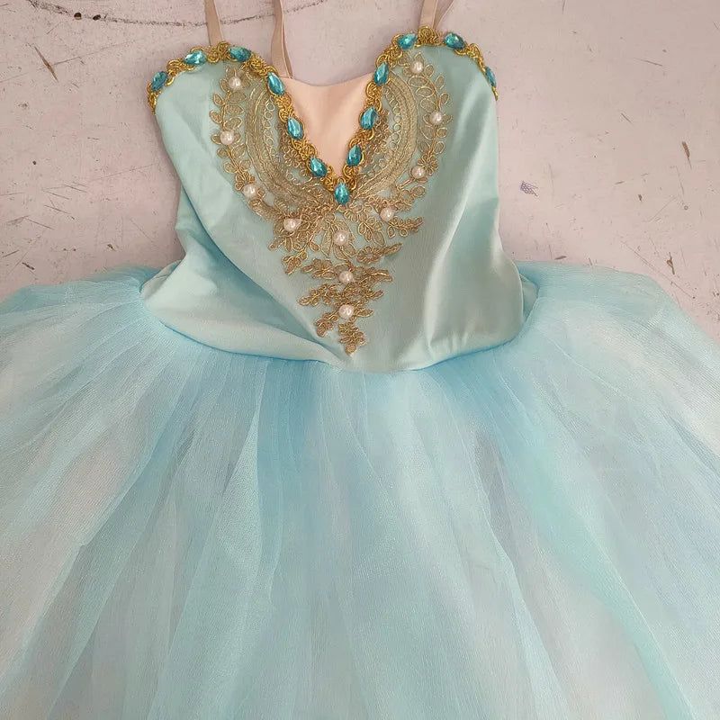 Children's Ballet Skirt Girls Dance Skirt Ballet Performer Clothing Knee-Length Dance Skirt for Ages 7 to 13