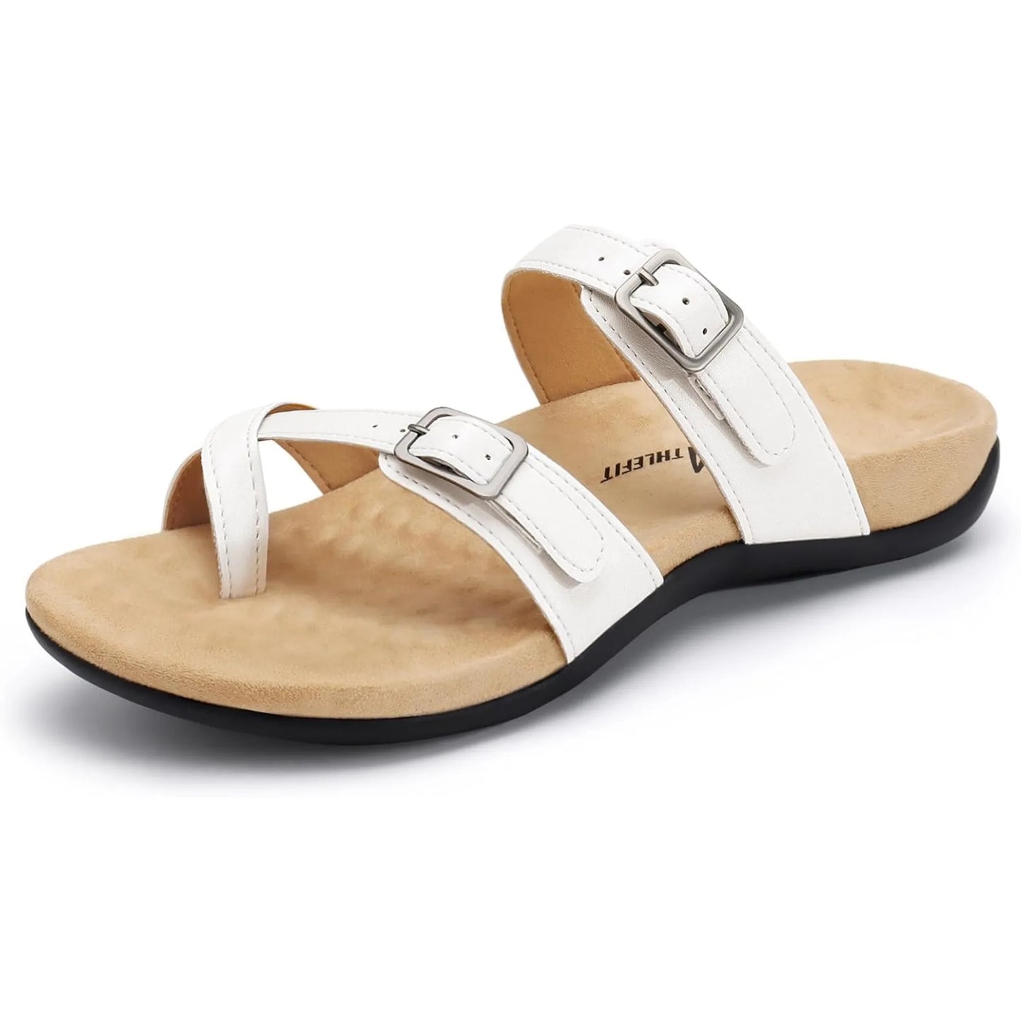 Orthopedic Sandals for Women Wide Width Adjustable Comfort Orthotic Flip Flops with Arch Support