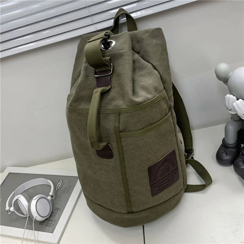 60/30L Mens Bag Outdoor Sports gym Duffle Bag Rucksack Tactical Canvas Backpack School Bag Travel Shoulder BagHandbag Two Size