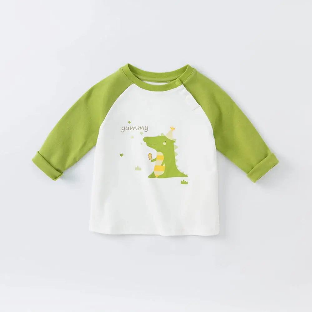 Dave Bella Long Sleeve T-Shirt Kids Cartoon Printed Tops