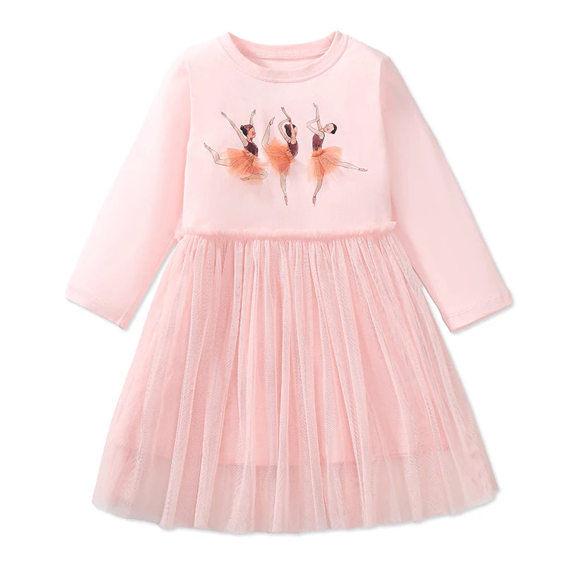 Little Maven Kids Clothes 2024 Autumn Cotton Dresses 2-7