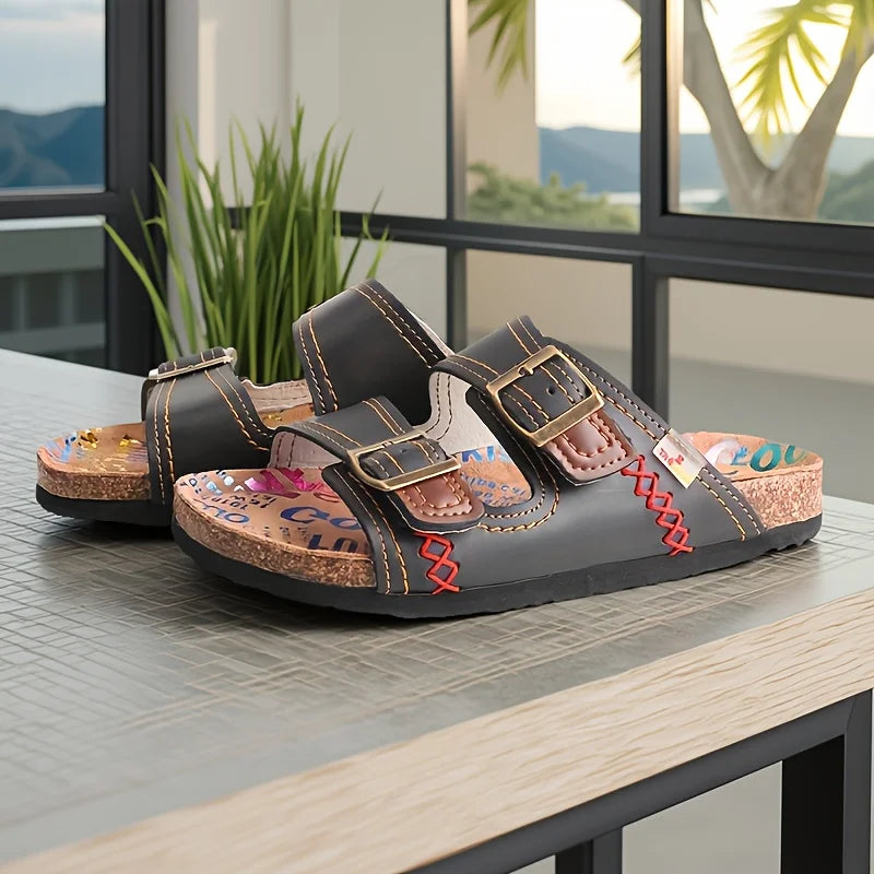 TMA EYES Summer Casual Lightweight Non Slip Women's Flat Sandals