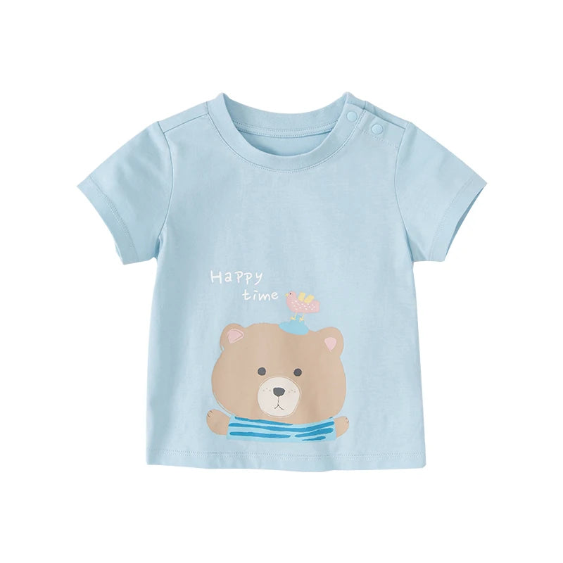 Dave Bella Boys Girls T-Shirts Short-Sleeve Casual Tee