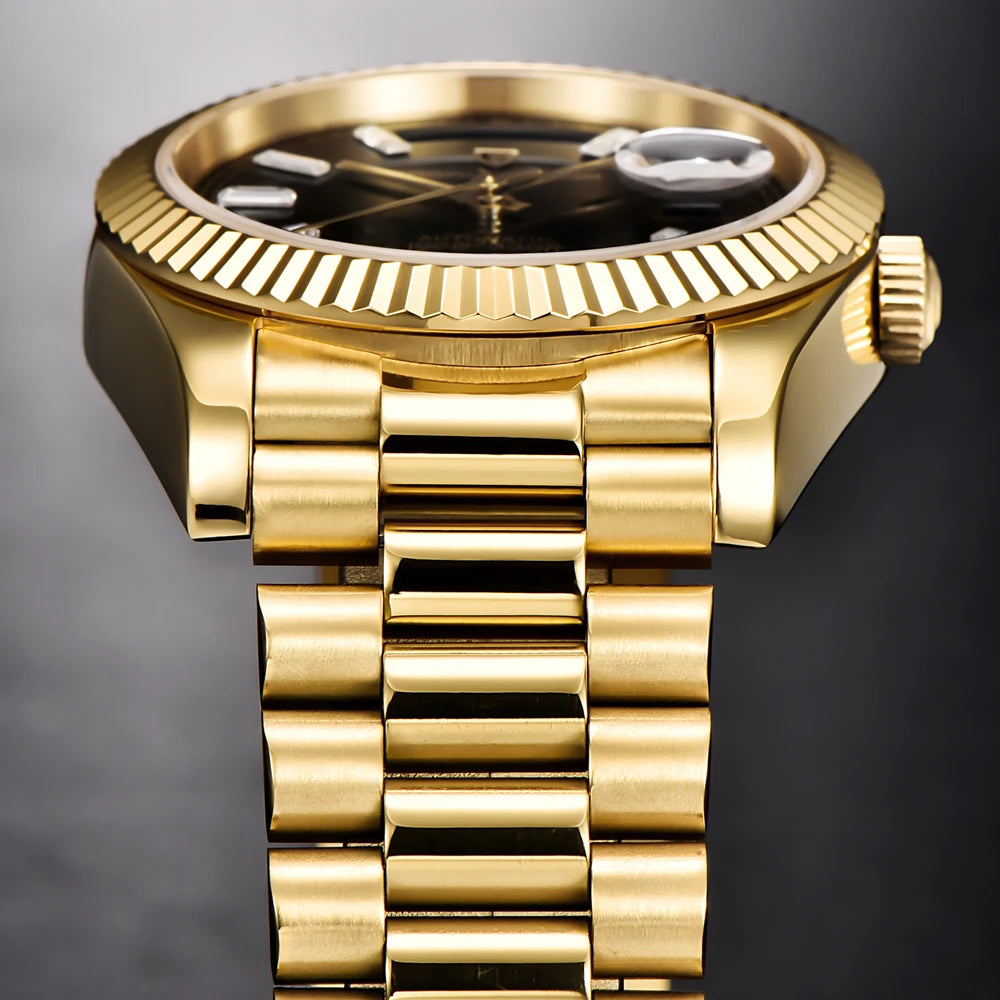 2025 New PAGANI DESIGN DD36 Mens Mechanical Watches Gold Luxury Automatic Watch For Men AR Sapphire Mirror Waterproof Gift Clock