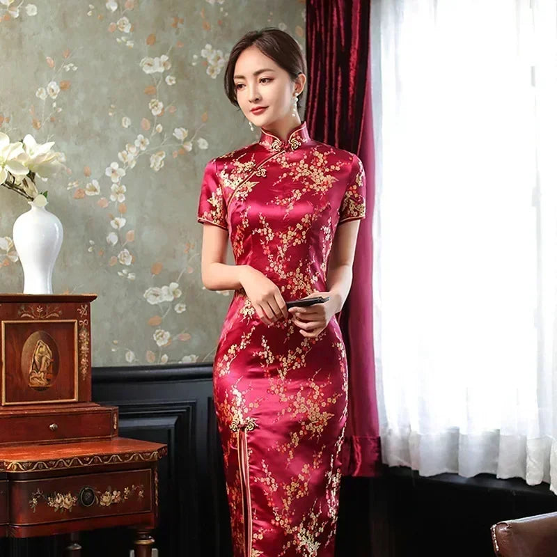 Ethnic Style Vintage Qipao Dresses For Women New Fashion