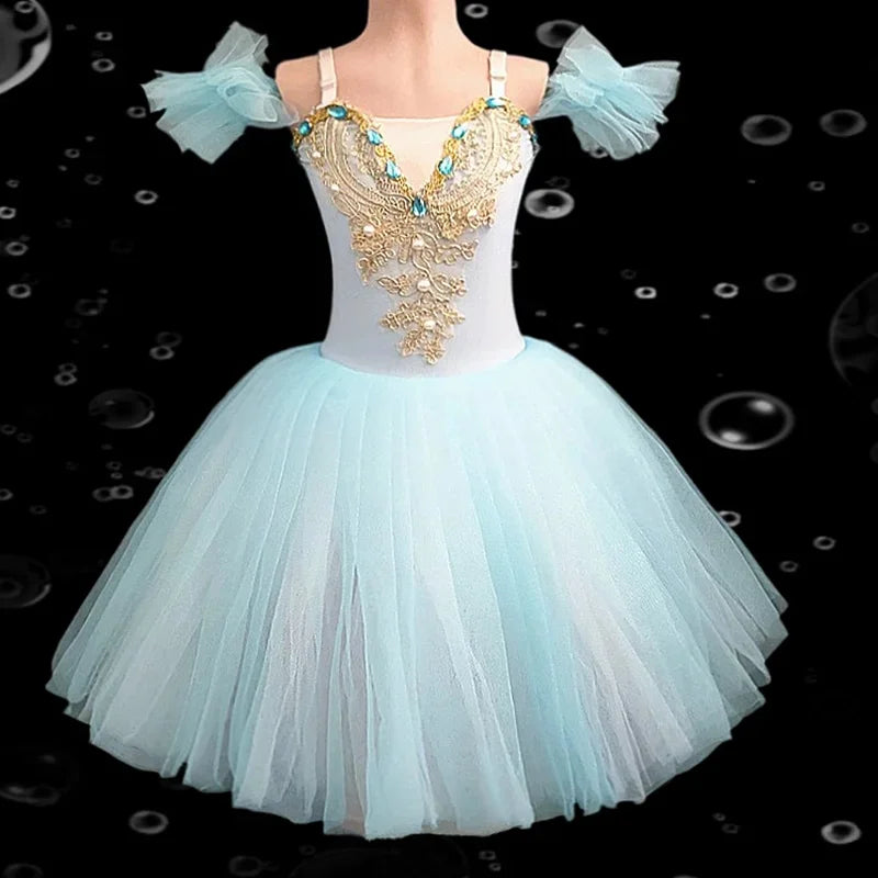 Children's Ballet Skirt Girls Dance Skirt Ballet Performer Clothing Knee-Length Dance Skirt for Ages 7 to 13