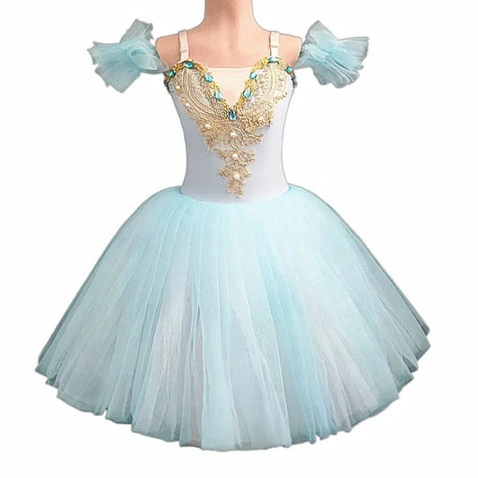 Children's Ballet Skirt Girls Dance Skirt Ballet Performer Clothing Knee-Length Dance Skirt for Ages 7 to 13