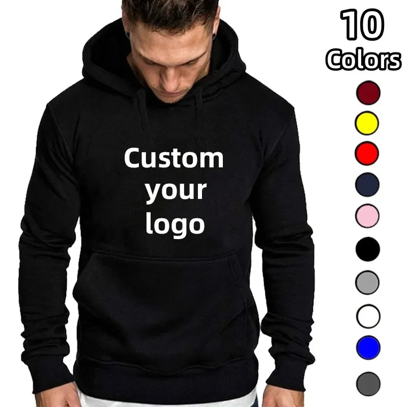 Customized Hooded Shirt for Men and Women with Personalized Photos and Logos High End Gifts in EU Sizes