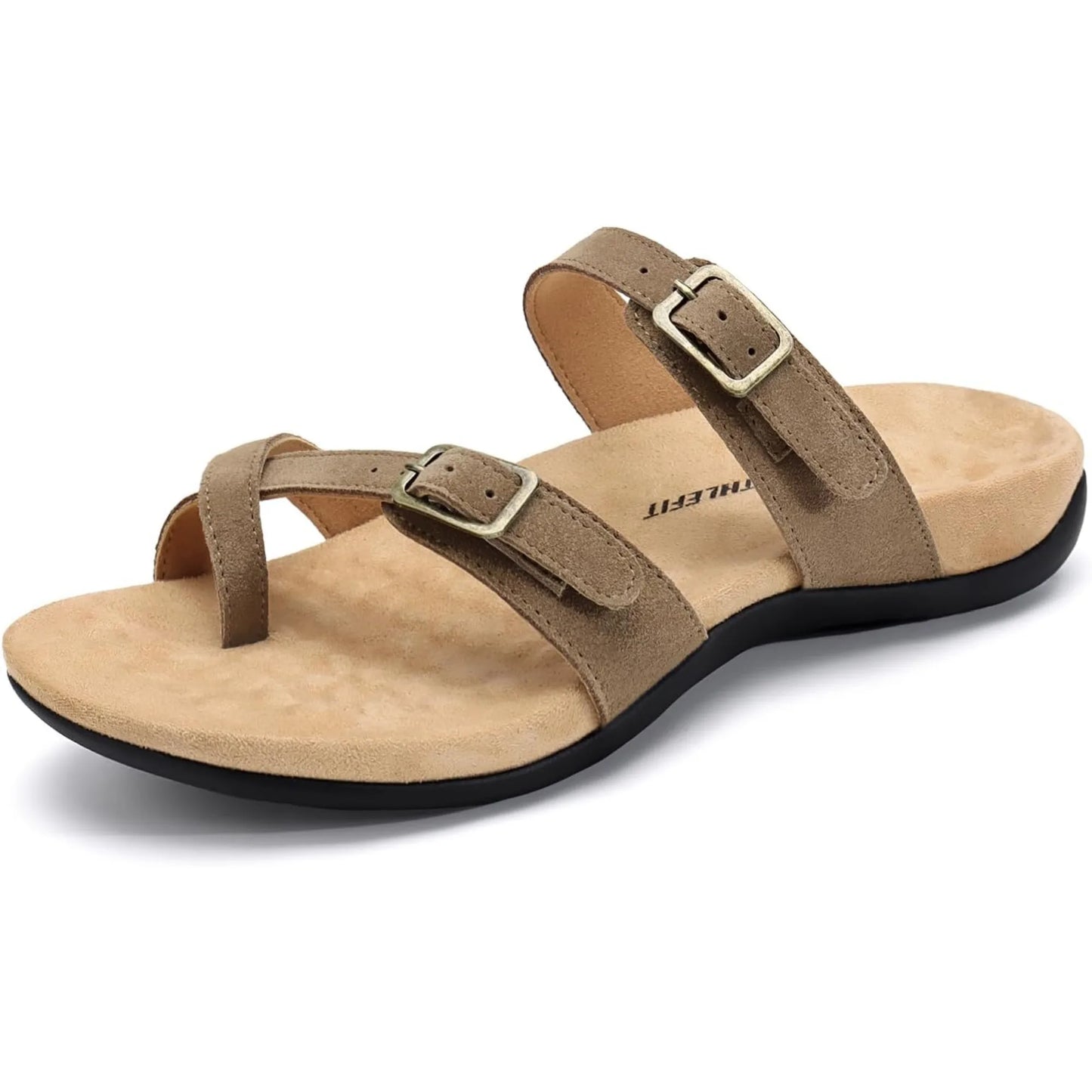 Orthopedic Sandals for Women Wide Width Adjustable Comfort Orthotic Flip Flops with Arch Support