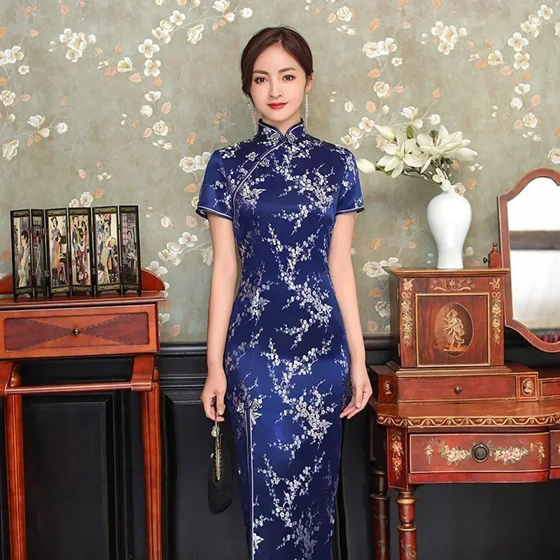 Ethnic Style Vintage Qipao Dresses For Women New Fashion
