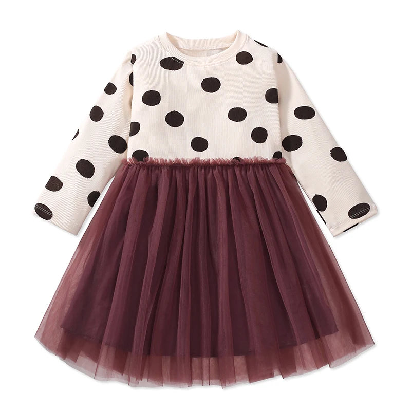 Little Maven Kids Clothes 2024 Autumn Cotton Dresses 2-7