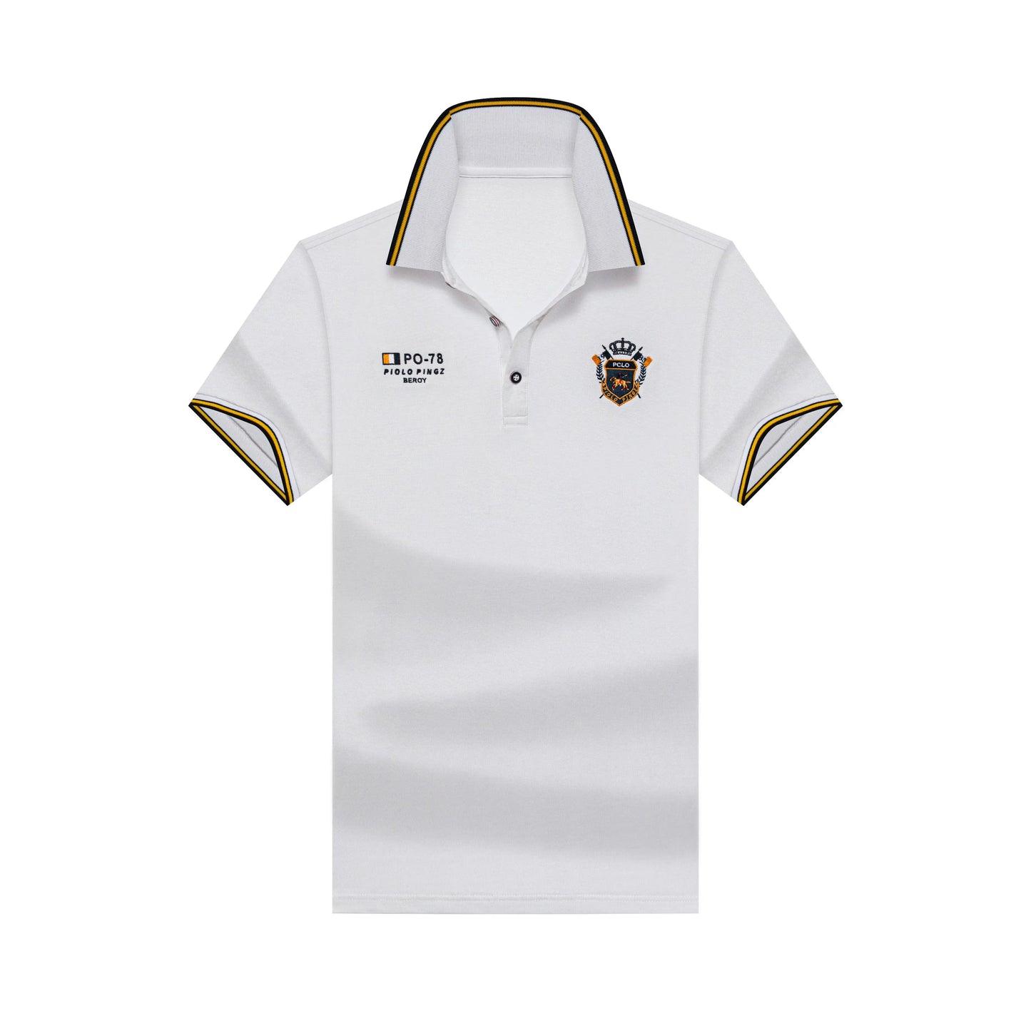 Mens Embroidered Polo Shirt Summer Short Sleeve Business Casual T Shirt Thin Breathable Luxury Tops