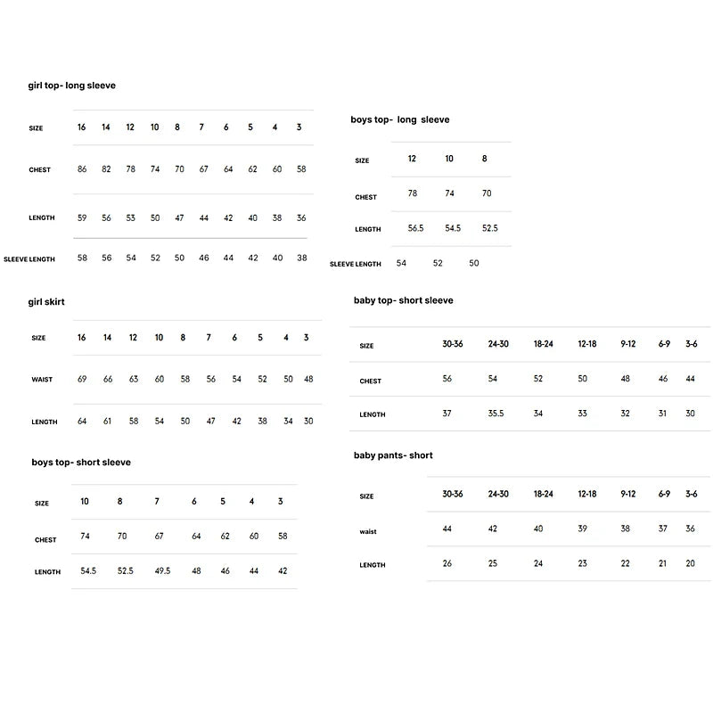 I-Love-Ali 6m-16y Kids Family Matching Outfits 2pcs Sets