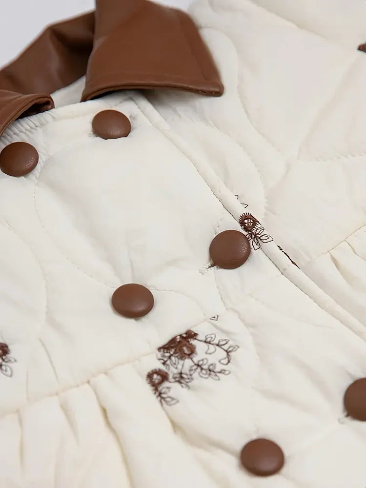 2024 New Fashion Winter Jacket Girl Long Coats Velvet Warm