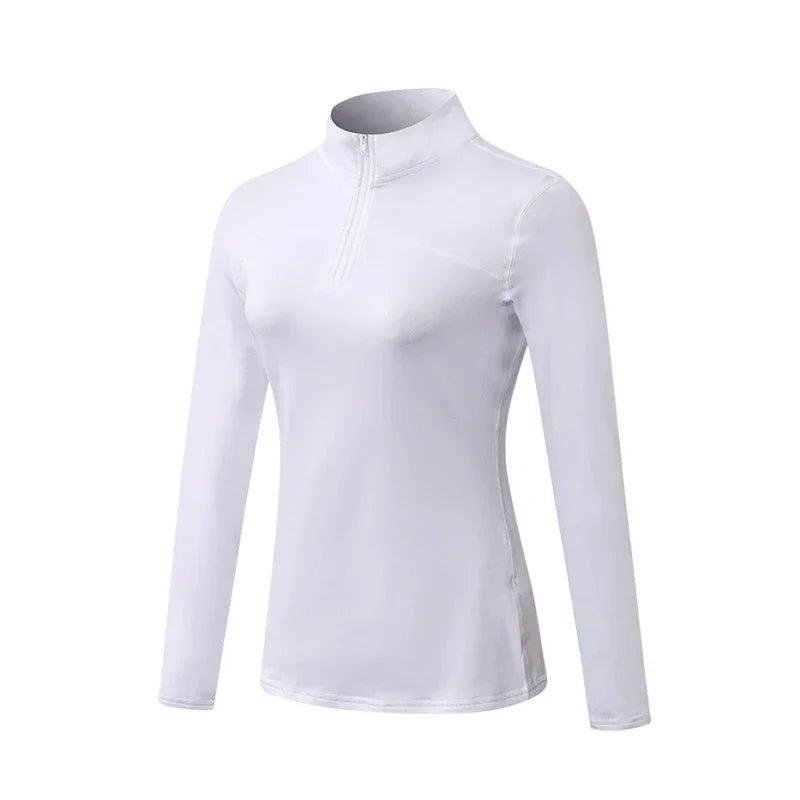 Winter Warm Plus Velvet Long Sleeve T Shirts for Women Outdoor Running Basketball Sports Tops Home Fitness Yoga Thermal