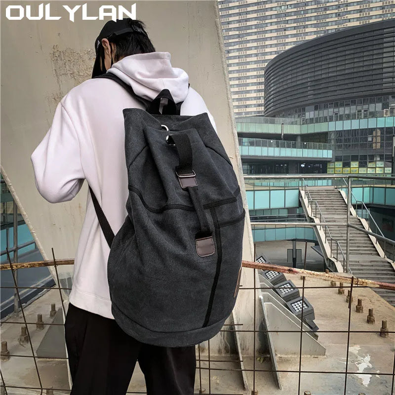 60/30L Mens Bag Outdoor Sports gym Duffle Bag Rucksack Tactical Canvas Backpack School Bag Travel Shoulder BagHandbag Two Size