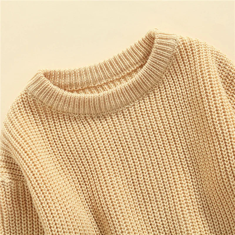 Newest Newborn Baby Girl Boy Knitted Long Sleeve Sweater Autumn Winter Casual Pullover Kids Clothes 3M to 5Y