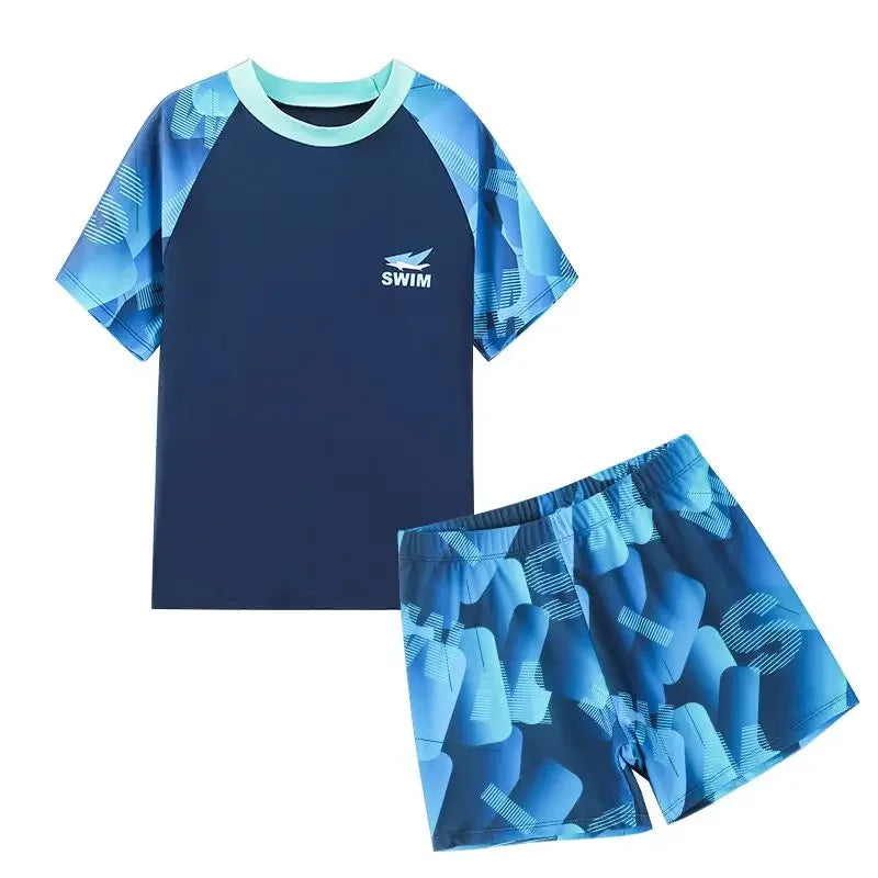 Swimsuit Boys' Camo Cute Summer Quick Dry Big Children