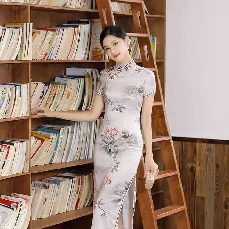 Ethnic Style Vintage Qipao Dresses For Women New Fashion