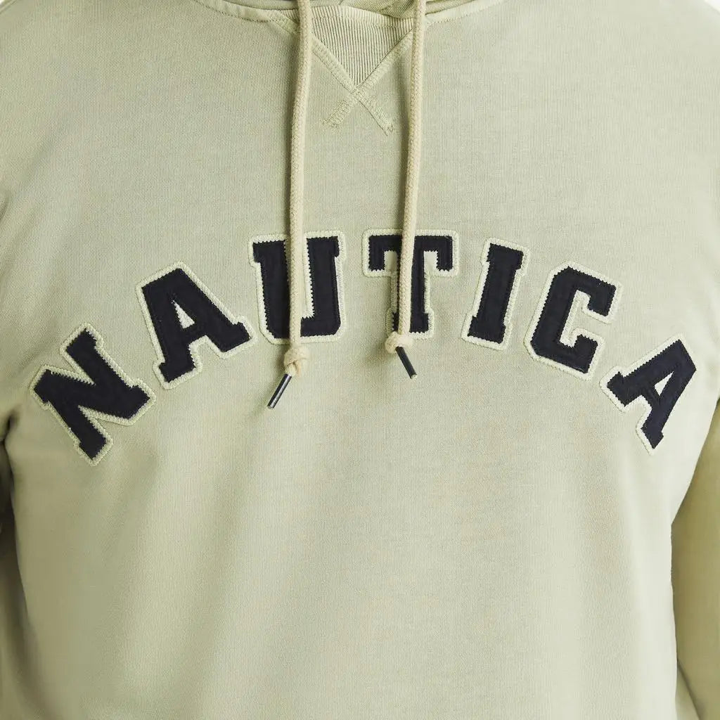 Nautica Mens Big and Tall Logo Pullover Hoodie
