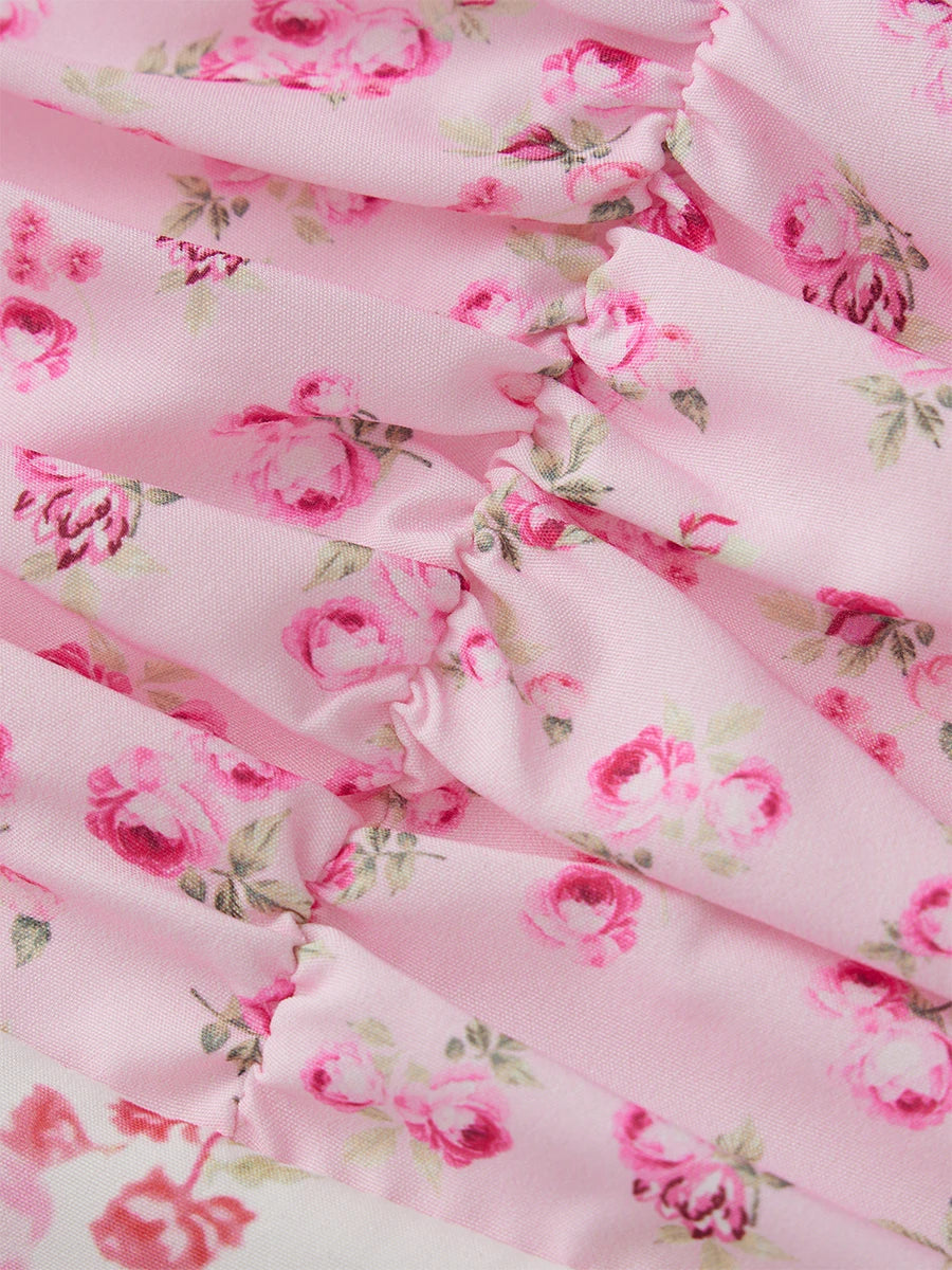 Elegant Boho Chic Maxi Dress with Floral Print for Summer