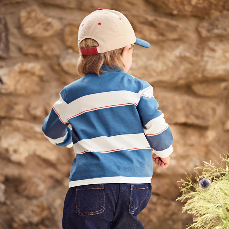 Dave Bella Boys Long Sleeve Spring Polo Shirts DB3241668