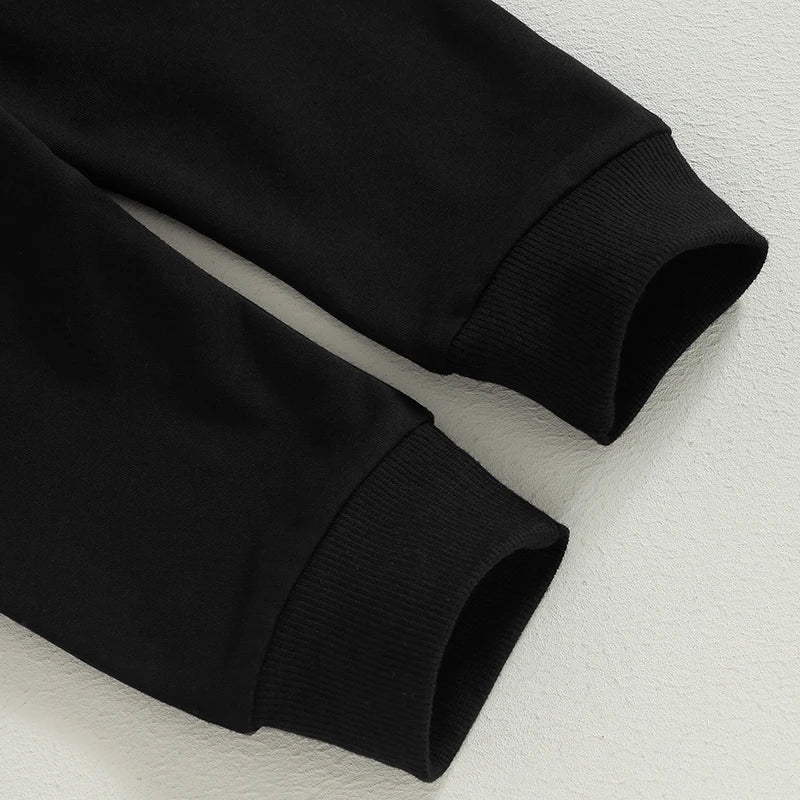 Lioraitiin Toddler Baby Boy Girl 2Pcs Fall Outfits Long Sleeve Bear Embroidery Tops Pocket Pants Set 0-3 Years