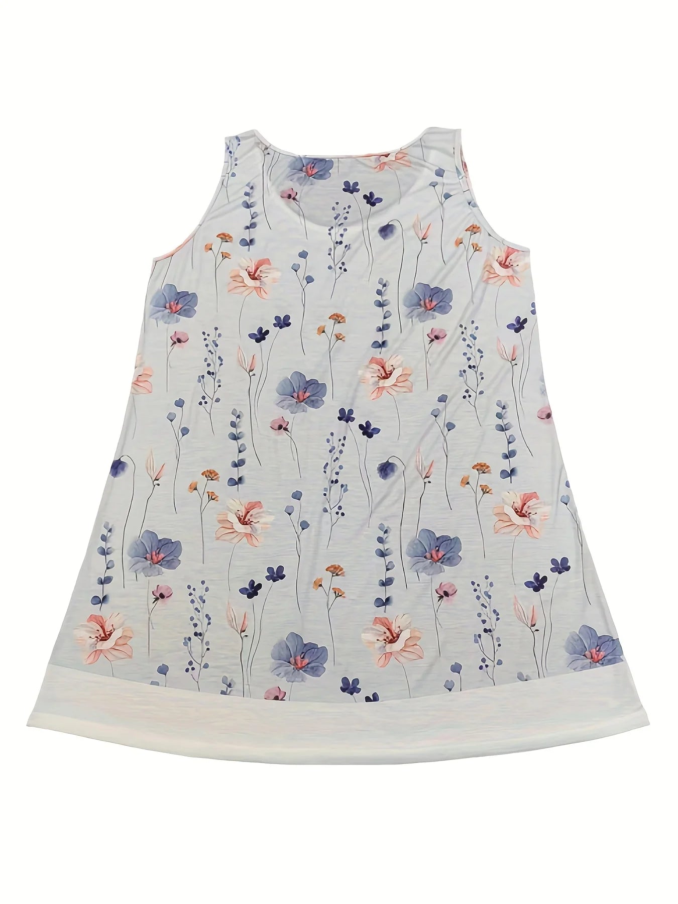 New Female Dresses Loose Swing Short Sundress Sweet 3D Printing Sleeveless Beach Wear O Neck Swing Sexy Women Dress